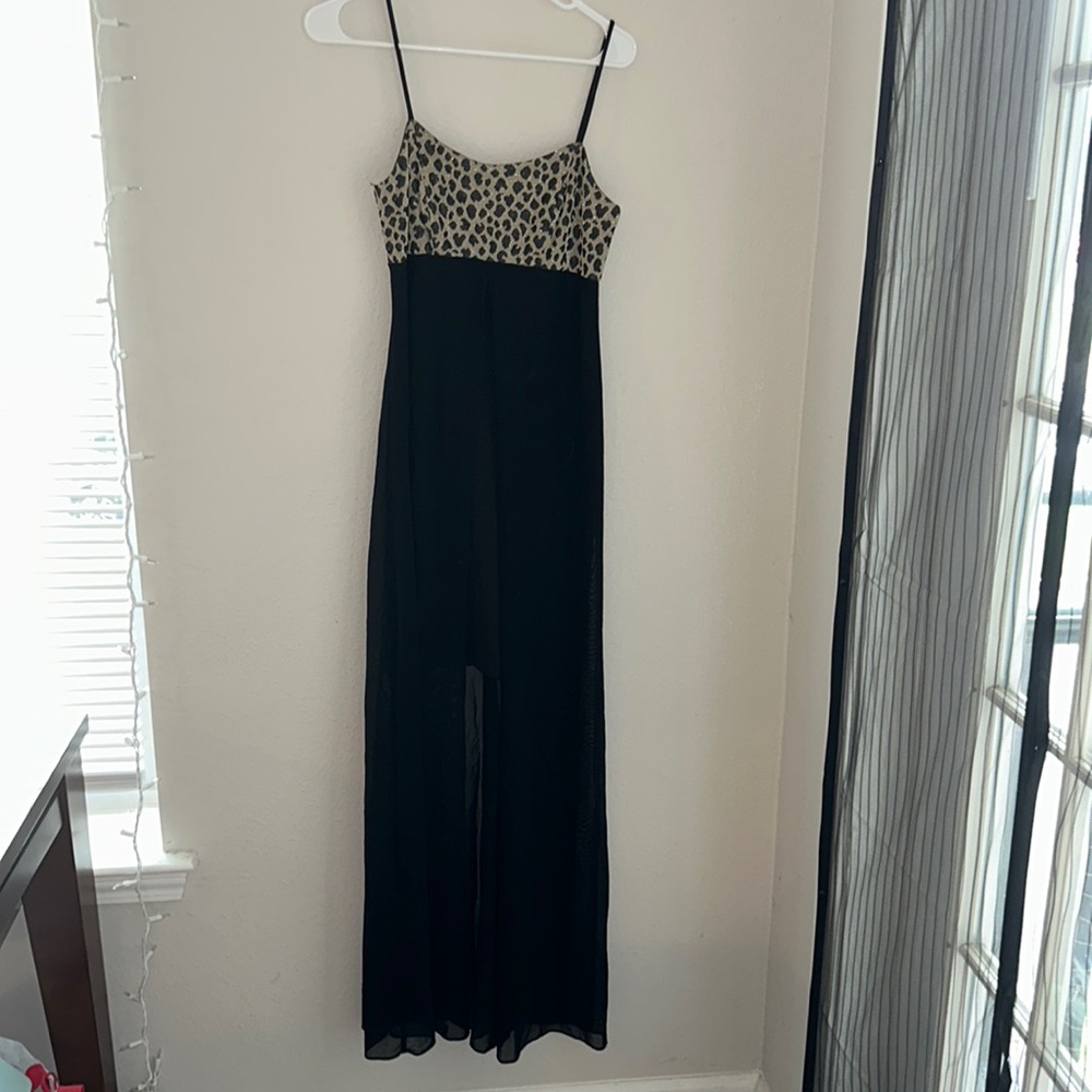 Black maxi dress